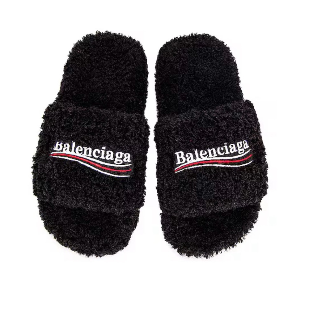 Balenciaga Furry Slippers